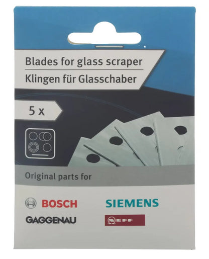 BSH Bosch Neff Siemens Gaggenau Replacement Ceraquick Blades for Hob Scraper 5 Pack