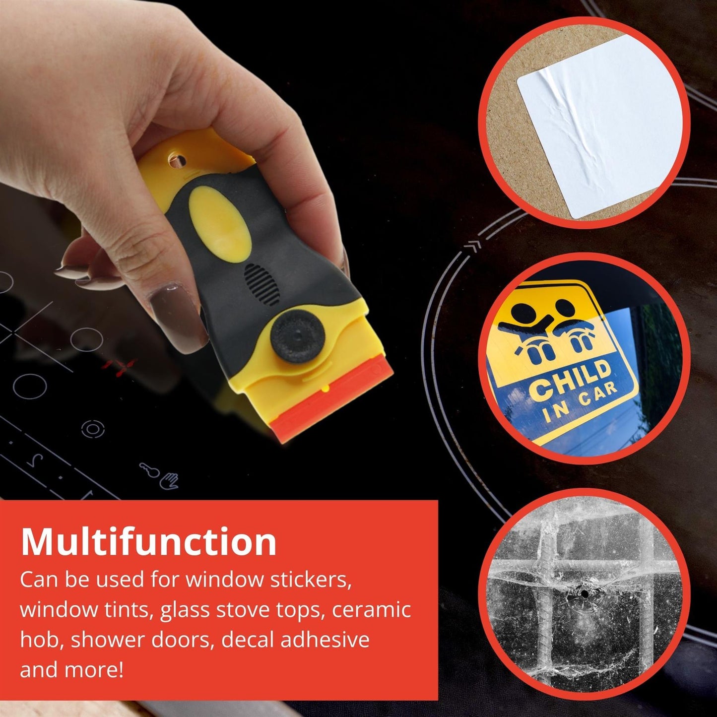 Ex-Pro Single Sided Universal Scraper with 10x Plastic Safety Blade
